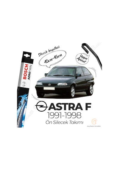 Opel Astra F Muz Silecek Takımı 1991-1998 Bosch Aerotwin