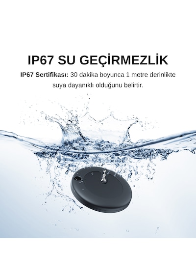 Hbb-k Hi Tag Akıllı Takip Cihazı Sadece Apple Uyumlu Uyumlu Siyah 2'li