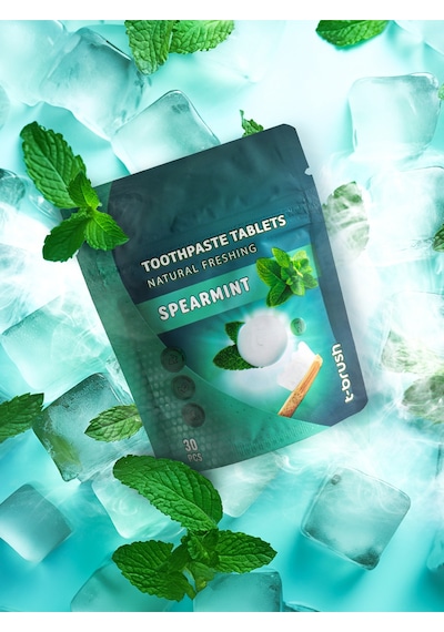 Tbrush Nane Aromalı Doğal Diş Macunu Tableti - 30tablet (10 Paket)