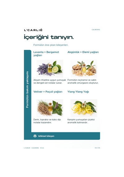 L'carlıe Calmoris Rahatlatıcı Aromatik Bakım Roll-on 10 Ml