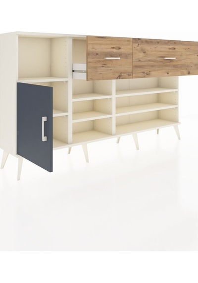 Arges Konsol 6 Raflı 2 Çekmeceli Tek Kapaklı 176x30x99 Aytaşı-antrasit/çam Antrasıt/atlas Çam - Aytası Arges Konsol 6 Raflı 2 Çekmeceli Tek Kapaklı 176x30x99 Aytaşı-antrasit/çam Antrasıt/atlas Çam - Aytası