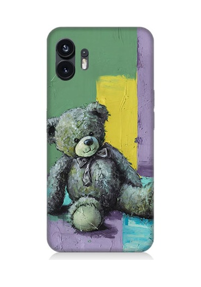 Nothing Phone 2 Terkedilmiş Ayıcık Desenli Silikon Kılıf