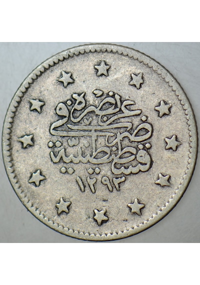 Iı. Abdülhamid Gümüş 2 Kuruş 129316 Kostantiniyye Darbı. Osmanlı İmparatorluğu