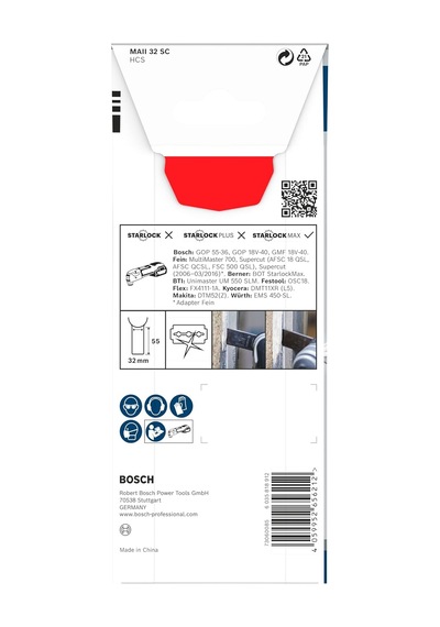 Bosch Uyumlu 1x Pro Maii 32 Sc Dolgu Bıçağı Silikon, Genişlik 32 Mm, Pr