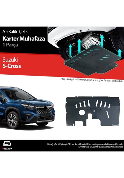 S-dizayn Suzuki S-cross Çelik Karter Muhafaza 2021 Üzeri A+ Kalite