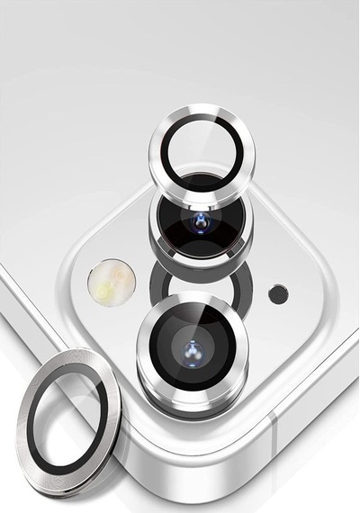 İletişim Apple iPhone Uyumlu 14 Alüminyum Alaşım Temperli Cam Kamera Lens Koruyucu - Gümüş Sku: Zeusb0bfc2z93c -