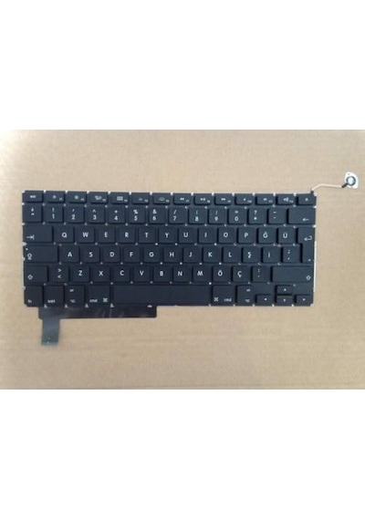 Nion Apple Uyumlu MacBook Pro 15'' A1286 2010 Notebook Klavye Siyah Tr