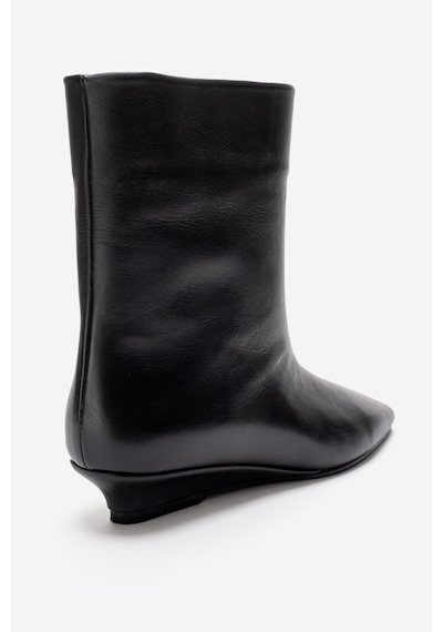 Luvishoes Nacho Siyah Cilt Hakiki Deri Kadın Bot Siyah
