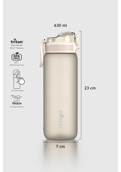 Renga Rybo-x Soft Touch 630 Ml Tritan Matara 912160 Bej Bej