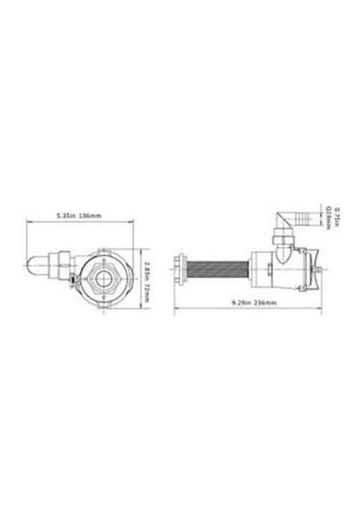 Seaflo Dikey Livar Pompası 800 GPH 12V