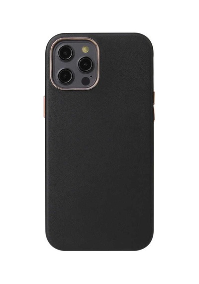 Apple Uyumlu iPhone 12 Pro Fzd Leathersafe Wireless Kılıf siyah