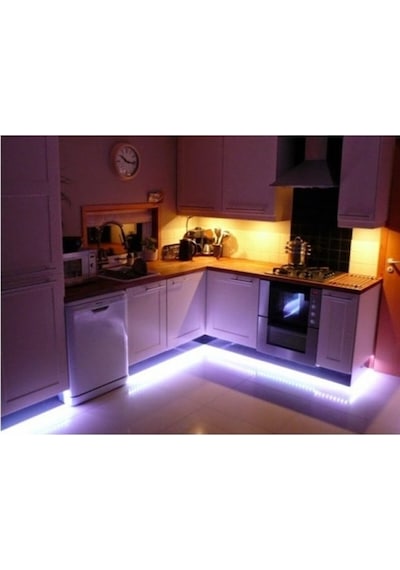 İç Mekan 5050 3 Çipli Silikonsuz 5 Metre Şerit Led Amber