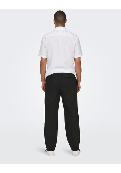 Only & Sons Erkek Bol Kesim Keten Pantolon - 22028267 001