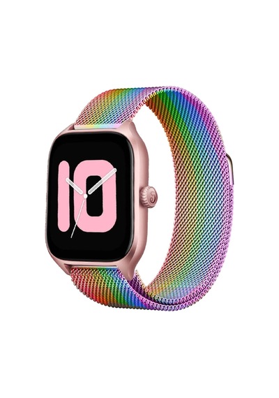 Watch 20mm Metal Mıknatıslı Kordon - Gökkuşağı Çok Renkli