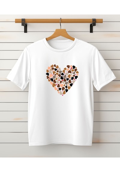 Aselinda Anne-kız Kombin T-shirt - Tekli Üründür Kombin Yapmak Için 2 Adet Sepete Ekleyiniz Beyaz