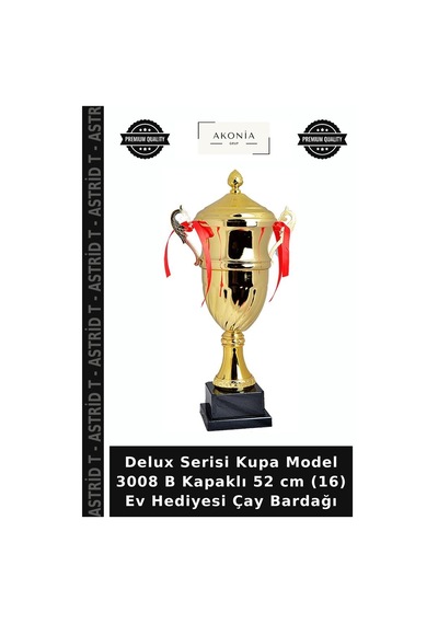 Delux Serisi Kupa Model 3008 B Kapaklı 52 Cm 16 Ev Hediyesi Çay Bardağı Diğer