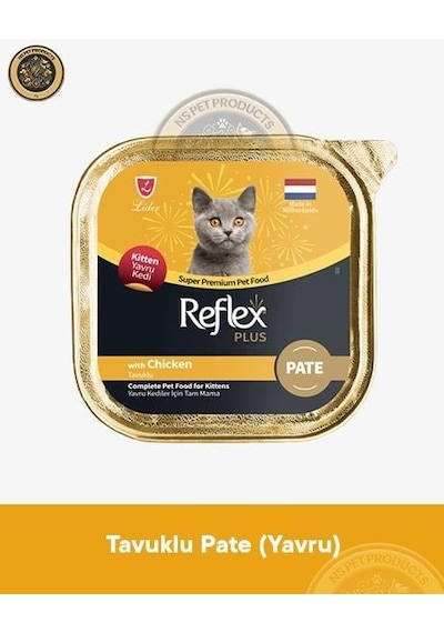 Reflex Plus Pate Tavuklu Yavru Kedi Maması  6 x 85 G