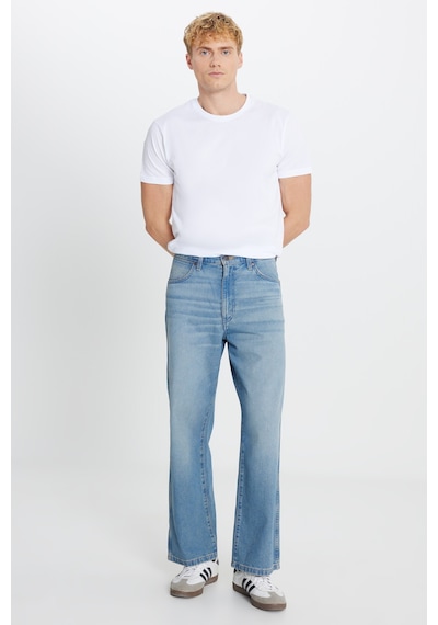 Wrangler Pamuk Loose Fit Rahat Kesim Cepli Jean Kot Denim Pantolon Mavi