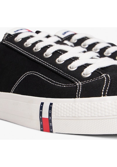 Tommy Hilfiger Arşiv Vulkanize Y2k Erkek Siyah Sneaker Em0em01674bds Siyah