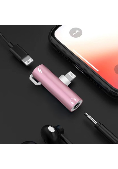 Ally Lightning to 3.5 MM Dönüştürücü Adaptör Pembe