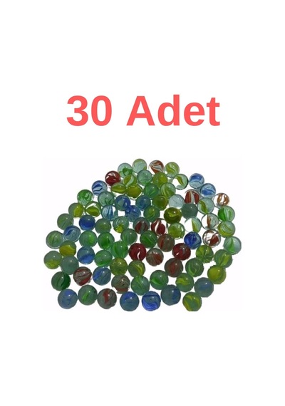 Nostaljik Oyuncak Misket 30 Adet Renkli Misket Oyuncak Bilye
