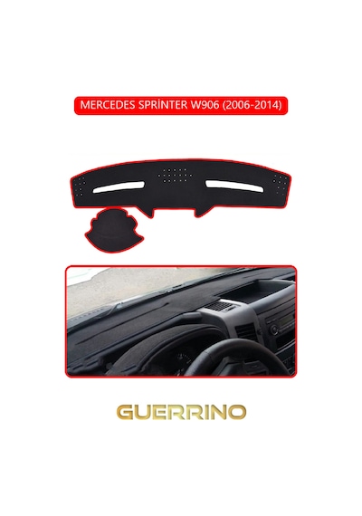 Mercedes Sprinter W906 2006-2014torpido Koruma Halısı Kırmızı Kenar