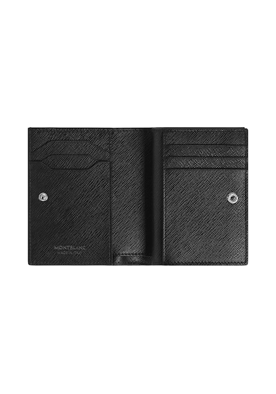 Montblanc Sartorial Deri Fermuarlı Ve 6 Bölmeli Cüzdan 222977 Siyah