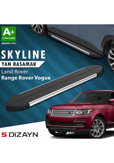 S-dizayn Land Rover Rover Range Rover Vogue 3 Skyline Krom Yan Basamak 193 Cm 2013 Üzeri A+ Kalite