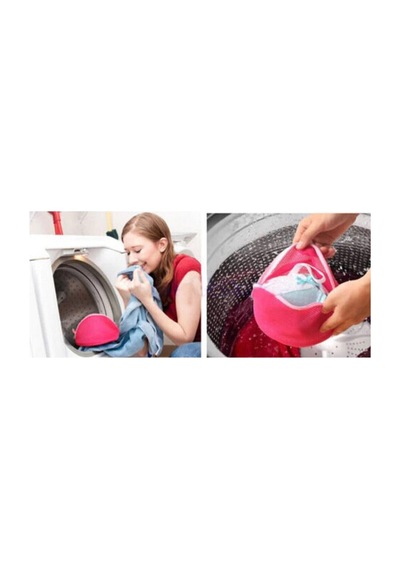 Sütyen Yıkama Filesi Fermuarlı İç Çamaşır Yıkama Torbası Taşıma Organizer 17x14x10 Cm Asorti - 856062331 Diğer