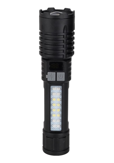 Panther Pt-4114 Usb Şarjlı El Feneri Siyah