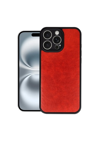 Newface - 834 - İphone 16 Pro Kılıf Aras Deri Kapak - Edntrend - - Kırmızı