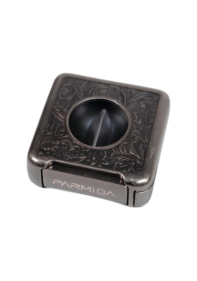 Parmida Gümüş İşlemeli V-cut Puro Makası Kesici - Tr9079
