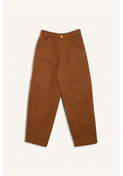 DeFacto Coool Baggy Fit Gabardin Pantolon Cepli Normal Bel E4028AX25SPBG633