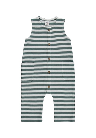 Civil Baby Çizgili 6-18 Ay Tulum Çam Yeşili
