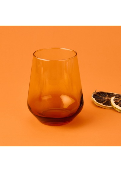 Raklee New Iconic 4'lü Su Bardağı Seti - Amber - 425 Ml Renkli