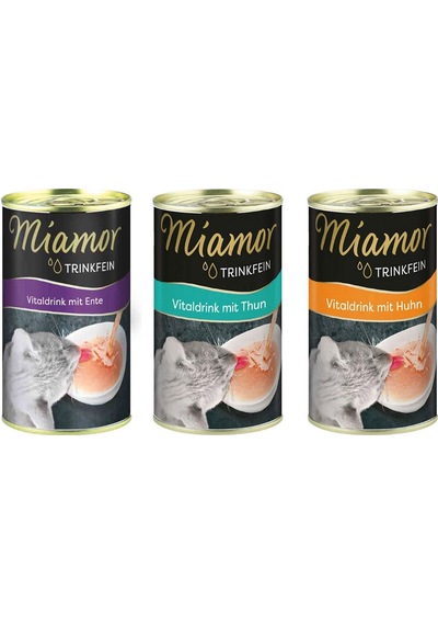 Miamor VD Tavuklu Ördekli ve Balıklı Konserve Kedi Çorbası 3 x 135 ML