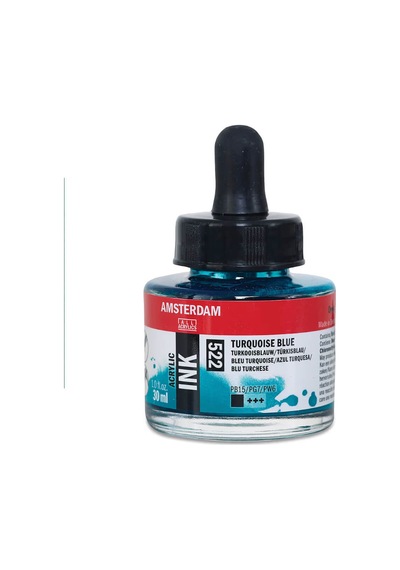 Amsterdam Akrilik Mürekkep 30 Ml Turquoise Blue 522 Diğer