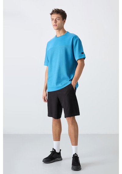 Tommy Life Petrol Mavi Pamuklu Kalın Yüzeyi Dokulu Oversize Fit Basic Erkek T-shirt - 88340 Petrol Mavi Tommy Life Petrol Mavi Pamuklu Kalın Yüzeyi Dokulu Oversize Fit Basic Erkek T-shirt - 88340 Petrol Mavi