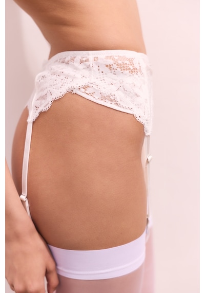 Penti Kırık Beyaz Lace Dantel Jartiyer