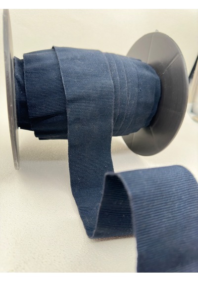 5 Cm Polyester Grogren Şerit-5 Metre-lacivert
