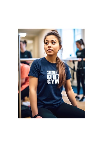 North Whiskers Straight Into The Gym Baskılı %100 Pamuklu Lacivert Sporcu Tişörtü Lacivert - 875696187 Lacivert - 875696187 Lacivert