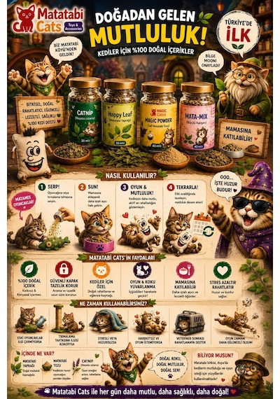 Matamıx Matatabi Yaprağı,matatabi Tozu,premium Catnip/kedi Nanesi
