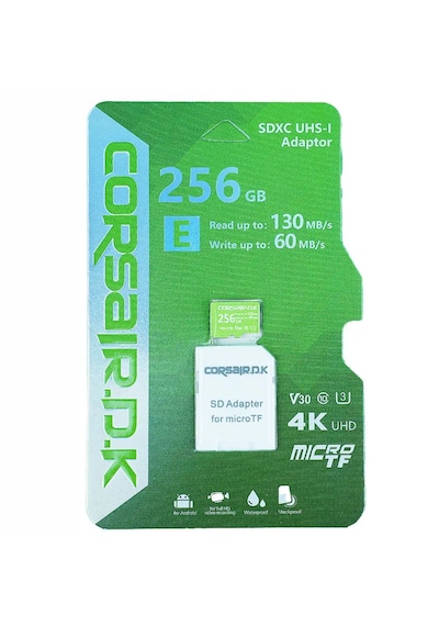 56gb V30 U3 Yüksek Hızlı Microsd Kart 256gb - 4k Uhd, Class 10 Telefon Fotoğraf Makinesi Destekli
