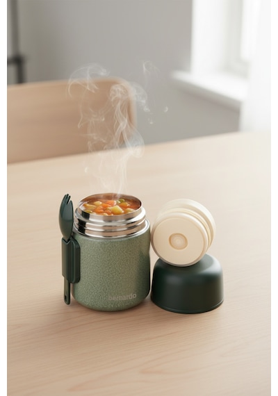 Bernardo Duo Yemek Termosu 500 Ml Yeşil Yeşil
