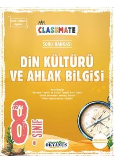 8. Sınıf Classmate Din Kültürü Ve Ahlak Bilgisi Soru Bankası -  Okyanus Eğitim