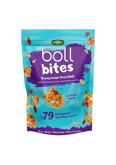 5 Adet Peyman Boll Bites Meyveli Kuruyemiş Parça 150 G