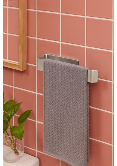 Paslanmaz Çelik Lamalı Solo Havluluk, Hem Yapışkanlı Hem Montajlı Sistem, Banyo Askısı Inox Diğer