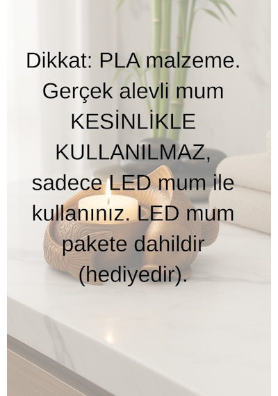 Oxyteez Balık Figürlü Led Mumluk Çok Renkli Renk Reçine Tasarım Ev Ve Ofis Dekorasyonu