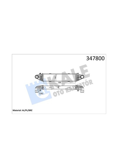Kale 347800 Turbo Radyatörü Intercooler - Mercedes Glk-class 2009- 250 Cdi Dizel 2045000300 - A2045000300