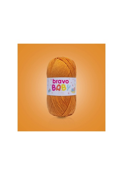 Baby Tüylenmez Anti Pilling Bebek Yünü 100 Gr 250 Metre Renk Kodu: 450 Hardal